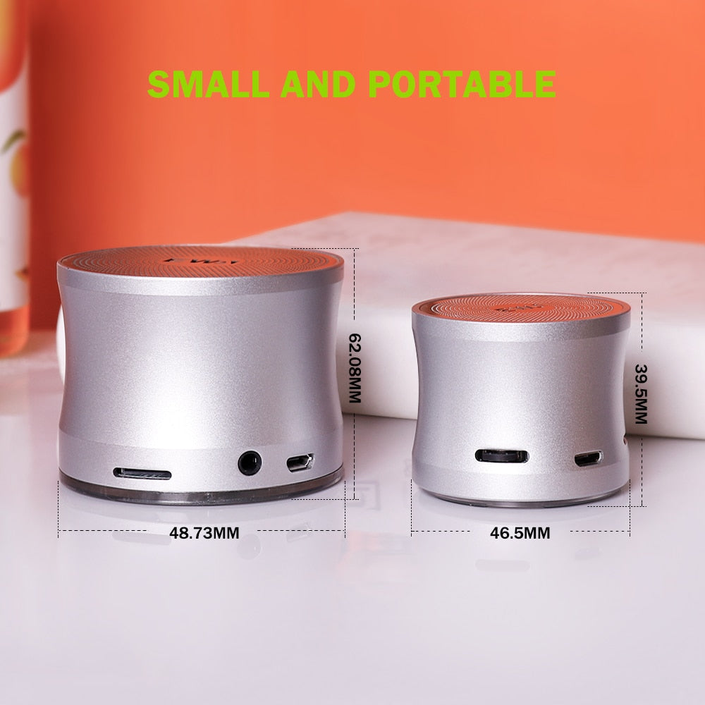 EWA A109Mini Wireless Bluetooth Speaker Big Sound & Bass for Phone/Laptop/Pad Support MicroSD Card Portable Loud Speakers 5.0
