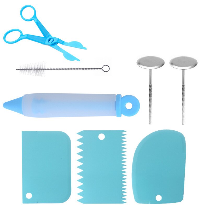 26Pcs/Set Silicone Pastry Bag Tips Kitchen DIY Cake Icing Piping Cream Cake Decorating Tools Reusable Pastry Bags+24 Nozzle Set