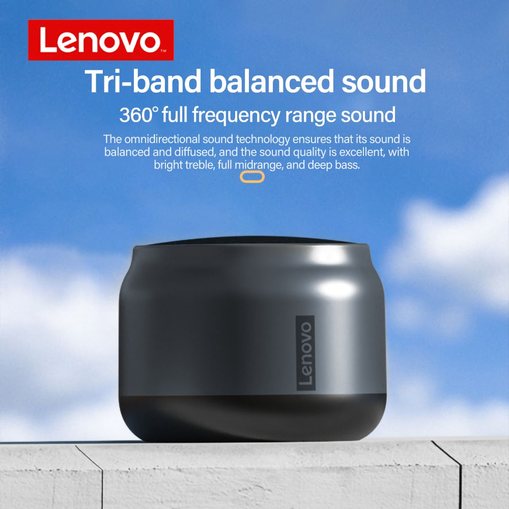 100% Original Lenovo K3 Portable Hifi Bluetooth Wireless Speaker Waterproof USB Outdoor Loudspeaker Music Surround Bass Box Mic