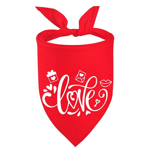 Plaid Dog Bandanas Valentine's Day Pet Towel Cat Accessories Holiday Party For Puppy Pet Supplies Costume Large Dog Accessories