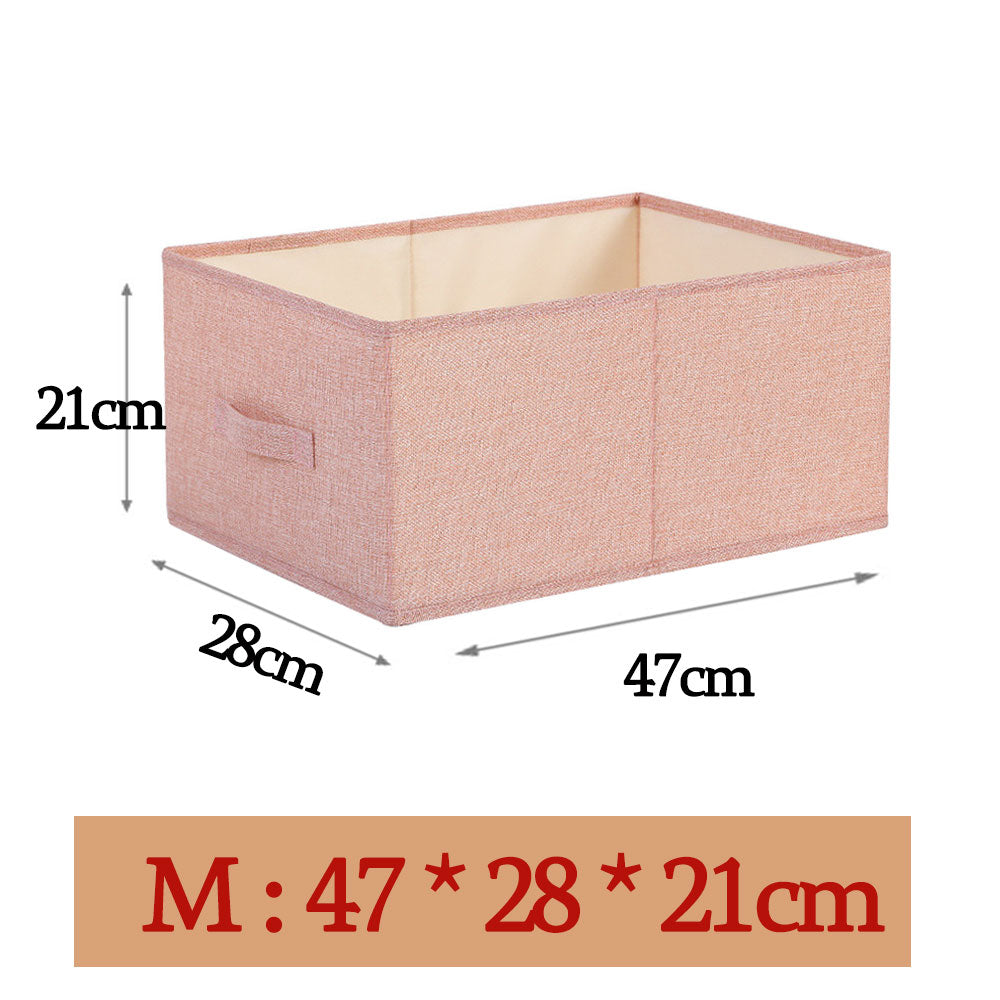 Style Foldable with Lid Clothes Storage Box Home Clothes Storage Bin Folding Storage Cabinet Kids Toys Fabric Organizer