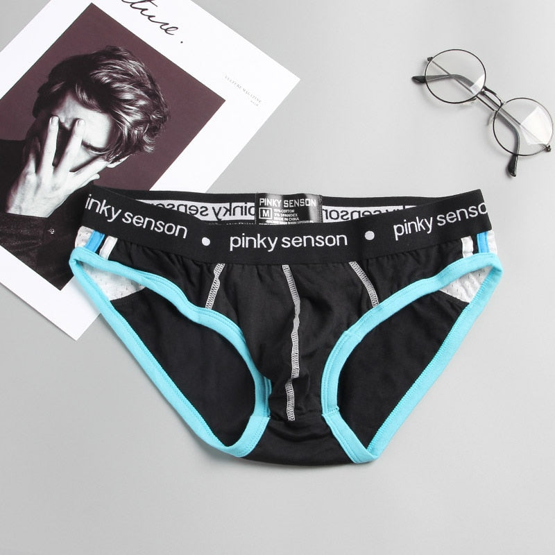 Pinky Senson Mens Underware Briefs Calzoncillos трусы мужские Brave Person Mens DesignerBriefs Gays Clothes
