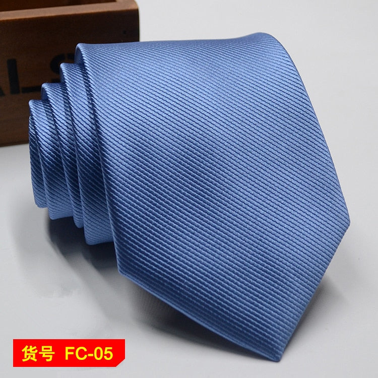67 Styles Men's Ties Solid Color Stripe Flower Floral 8cm Jacquard Necktie Accessories Daily Wear Cravat Wedding Party Gift
