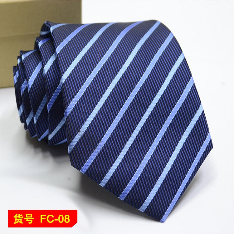 67 Styles Men's Ties Solid Color Stripe Flower Floral 8cm Jacquard Necktie Accessories Daily Wear Cravat Wedding Party Gift