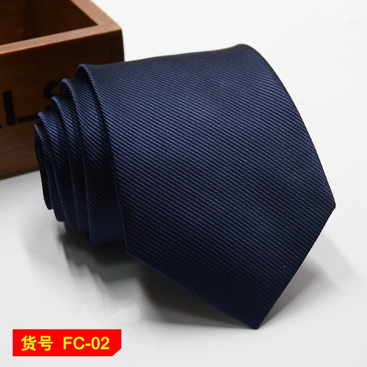 67 Styles Men's Ties Solid Color Stripe Flower Floral 8cm Jacquard Necktie Accessories Daily Wear Cravat Wedding Party Gift