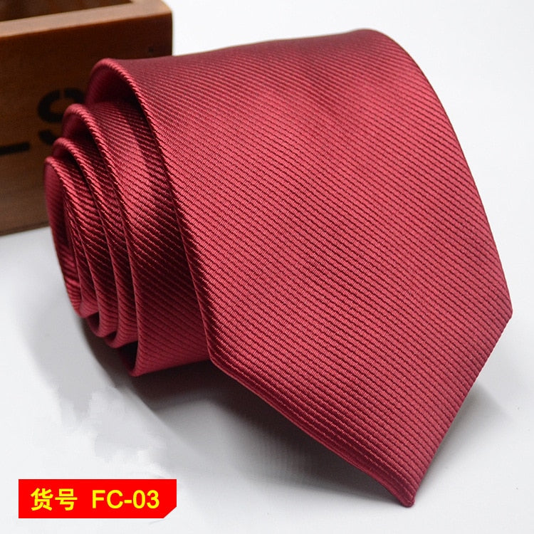 67 Styles Men's Ties Solid Color Stripe Flower Floral 8cm Jacquard Necktie Accessories Daily Wear Cravat Wedding Party Gift