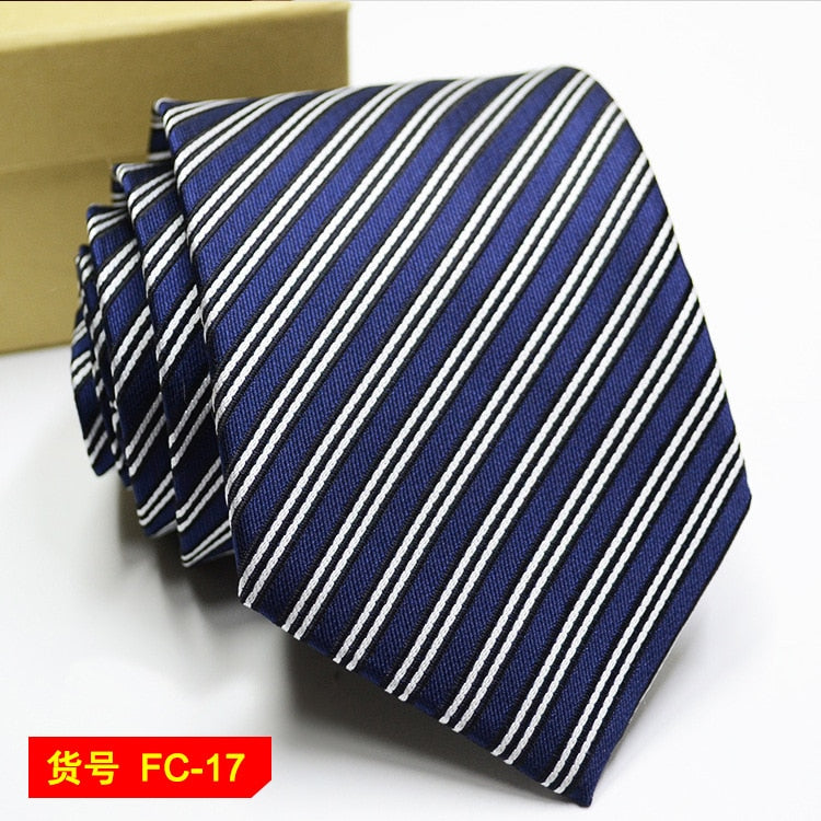 67 Styles Men's Ties Solid Color Stripe Flower Floral 8cm Jacquard Necktie Accessories Daily Wear Cravat Wedding Party Gift