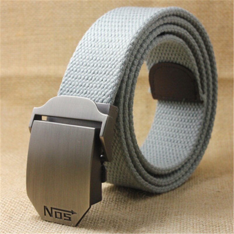 2022 Men Weave Canvas belt mens waist belt Casual Brand Cargo Belts Young student Automatic Buckle-Belt Male Tactical Belt