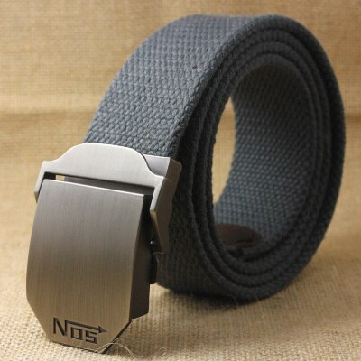 2022 Men Weave Canvas belt mens waist belt Casual Brand Cargo Belts Young student Automatic Buckle-Belt Male Tactical Belt