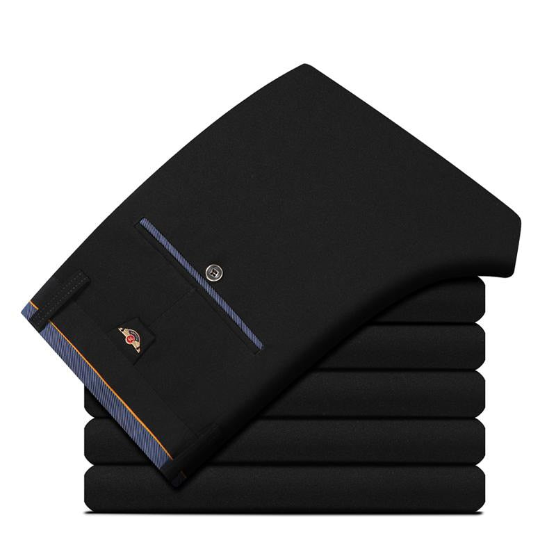 2022 Men's Spring Autumn Fashion Business Casual Long Pants Suit Pants Male Elastic Straight Formal Trousers Plus Big Size 28-40