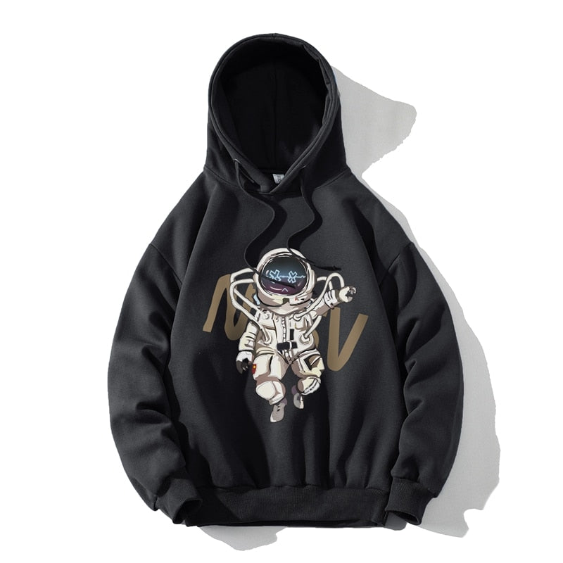 2023 Autumn Spring Fashion Black White Sweatshirt Men'S Hip Hop Long Sleeve Pullover Hoodies Sweatshirt Clothes