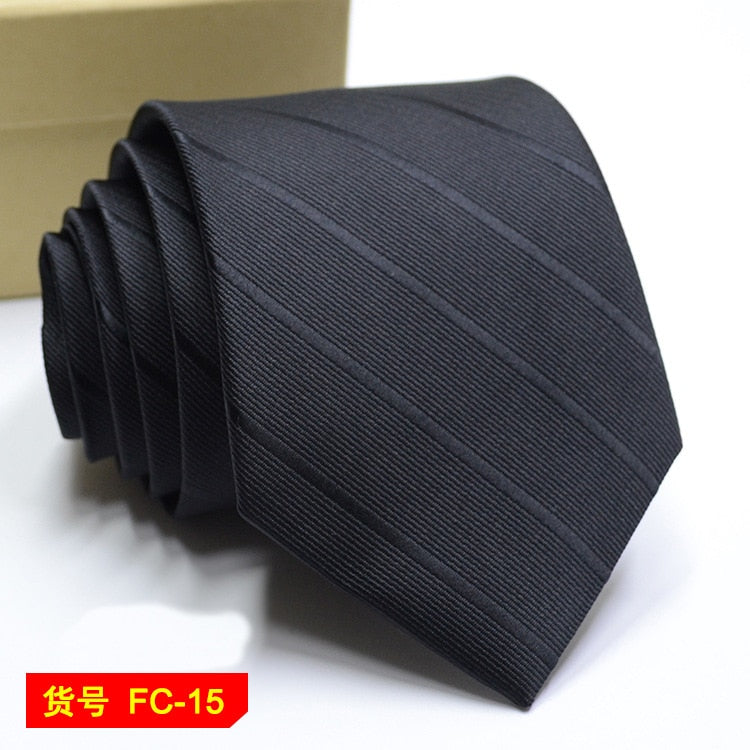 67 Styles Men's Ties Solid Color Stripe Flower Floral 8cm Jacquard Necktie Accessories Daily Wear Cravat Wedding Party Gift