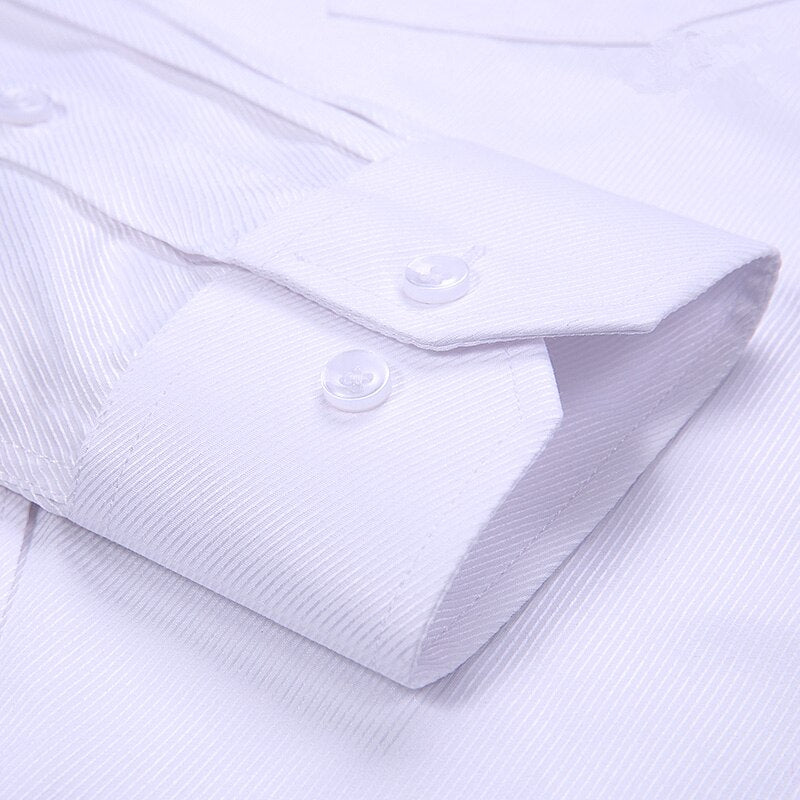 MACROSEA Classic Style Men's Solid Shirts Long Sleeve Men's Casual Shirts Comfortable Breathable Men's Office-wear Clothing