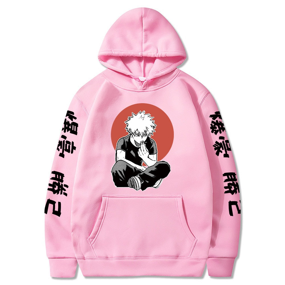 Men 's Hoodie Anime My Hero Academia Bakugou Printed Men/women Hoodie Long Sleeve Hoodies