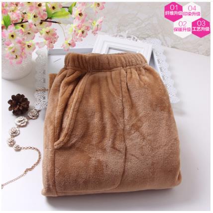 Fdfklak M-XXL Large Thicken Warm Women's Trousers Winter Flannel Pants For Pajama Bottoms Multiple Styles Couple Lounge Wear