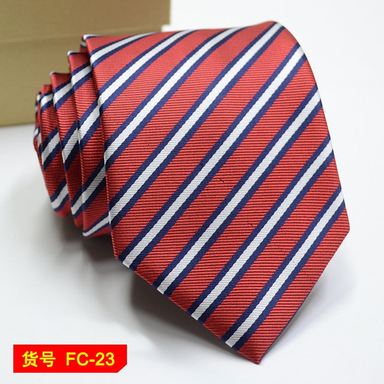 67 Styles Men's Ties Solid Color Stripe Flower Floral 8cm Jacquard Necktie Accessories Daily Wear Cravat Wedding Party Gift