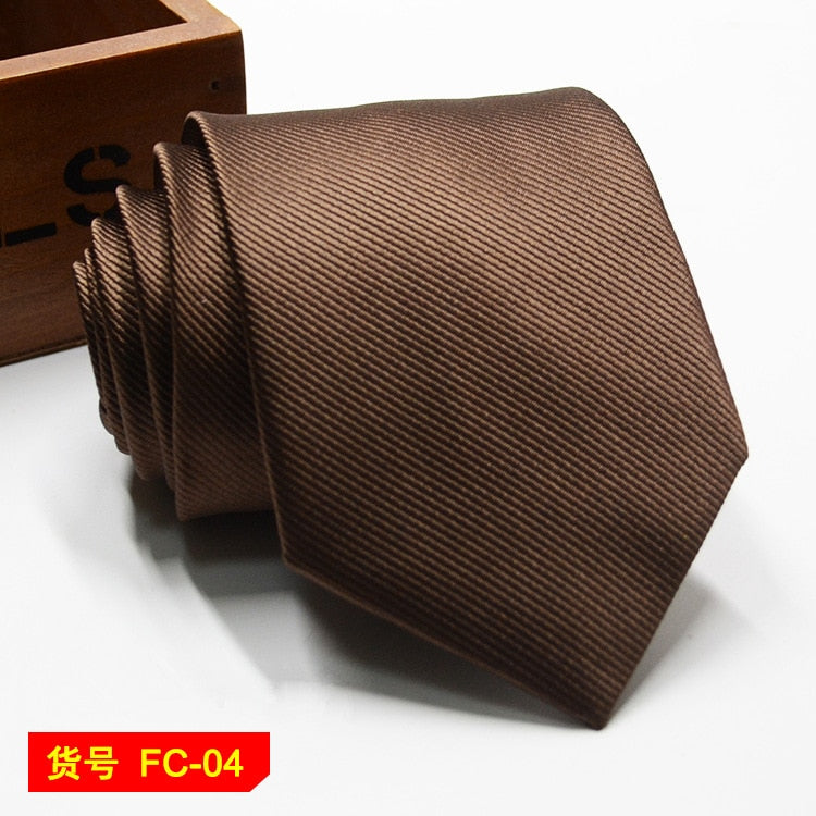 67 Styles Men's Ties Solid Color Stripe Flower Floral 8cm Jacquard Necktie Accessories Daily Wear Cravat Wedding Party Gift