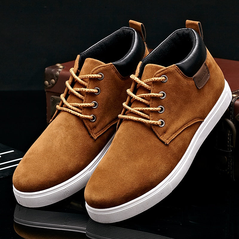 Men's Casual Shoes Spring Autumn Breathable High Style Men Flat Fashion Sneakers Simple Shoes Men Footwear