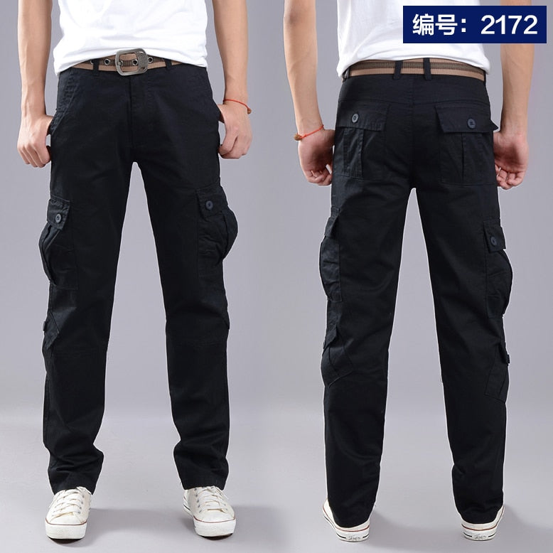 Cargo Pants Men Combat SWAT Army Military Pants Cotton Many Pockets Stretch Flexible Man Casual Trousers Plus Size 28- 38 40