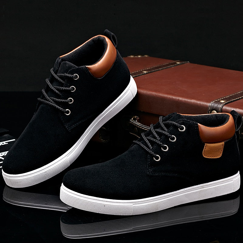 Men's Casual Shoes Spring Autumn Breathable High Style Men Flat Fashion Sneakers Simple Shoes Men Footwear