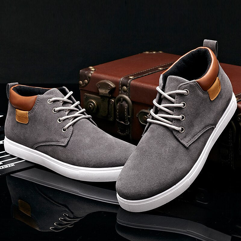 Men's Casual Shoes Spring Autumn Breathable High Style Men Flat Fashion Sneakers Simple Shoes Men Footwear
