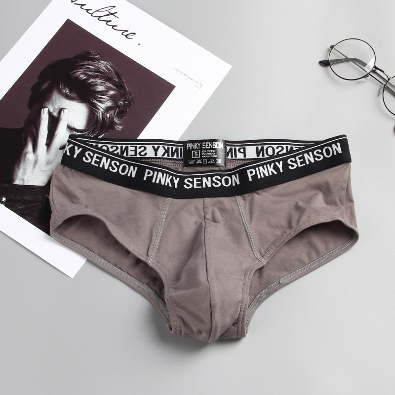 Pinky Senson Mens Underware Briefs Calzoncillos трусы мужские Brave Person Mens DesignerBriefs Gays Clothes