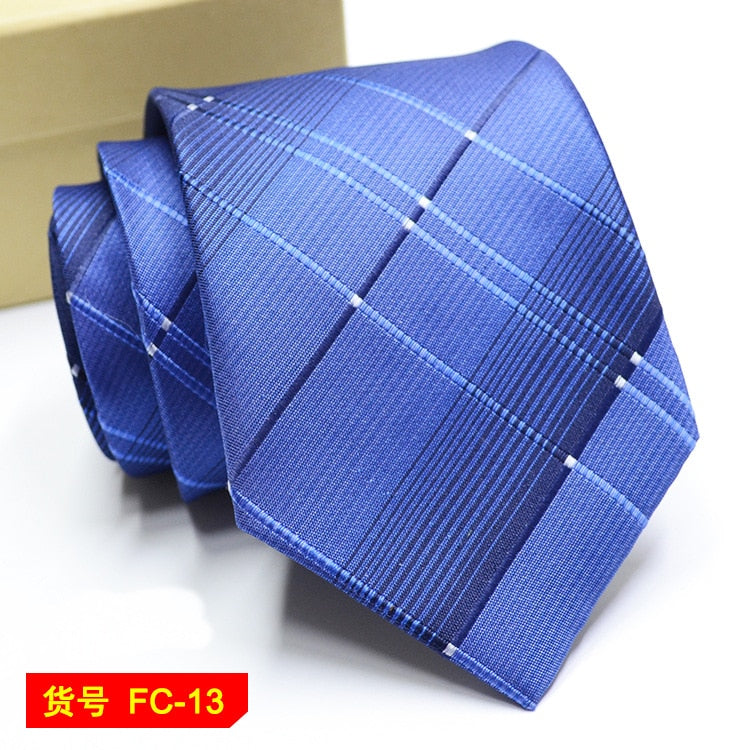 67 Styles Men's Ties Solid Color Stripe Flower Floral 8cm Jacquard Necktie Accessories Daily Wear Cravat Wedding Party Gift