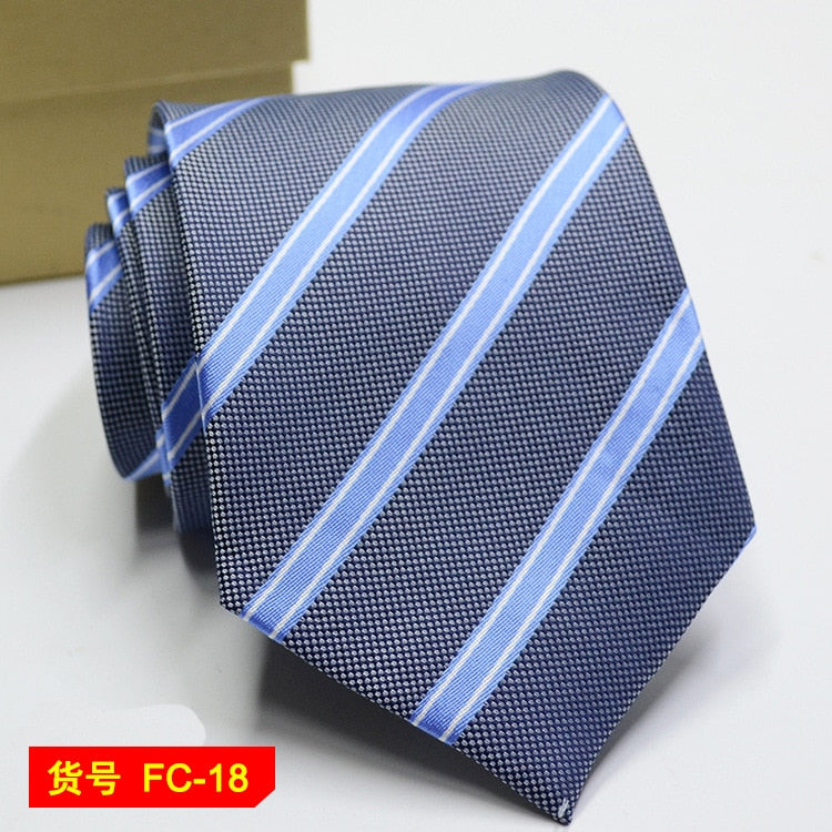 67 Styles Men's Ties Solid Color Stripe Flower Floral 8cm Jacquard Necktie Accessories Daily Wear Cravat Wedding Party Gift