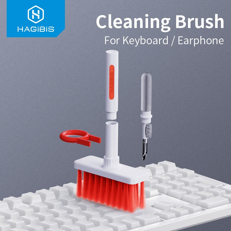 Hagibis Keyboard Cleaning Brush Computer Earphone Cleaning tools Keyboard Cleaner keycap Puller kit for PC Airpods Pro 1 2