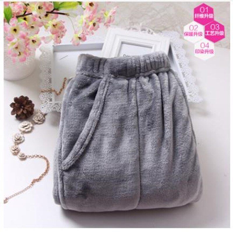 Fdfklak M-XXL Large Thicken Warm Women's Trousers Winter Flannel Pants For Pajama Bottoms Multiple Styles Couple Lounge Wear