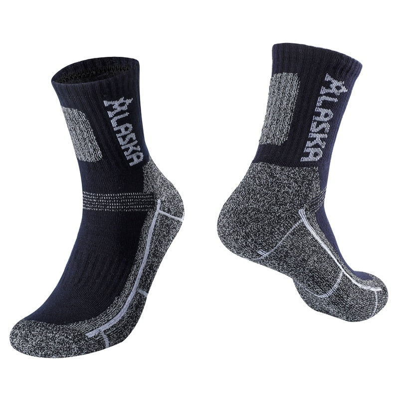 3 Pairs/Set Winter Professional Men's Sports Sock Outdoor Keep Warm Cycling Running Hiking Skiing Thermal Spring Men Crew Socks