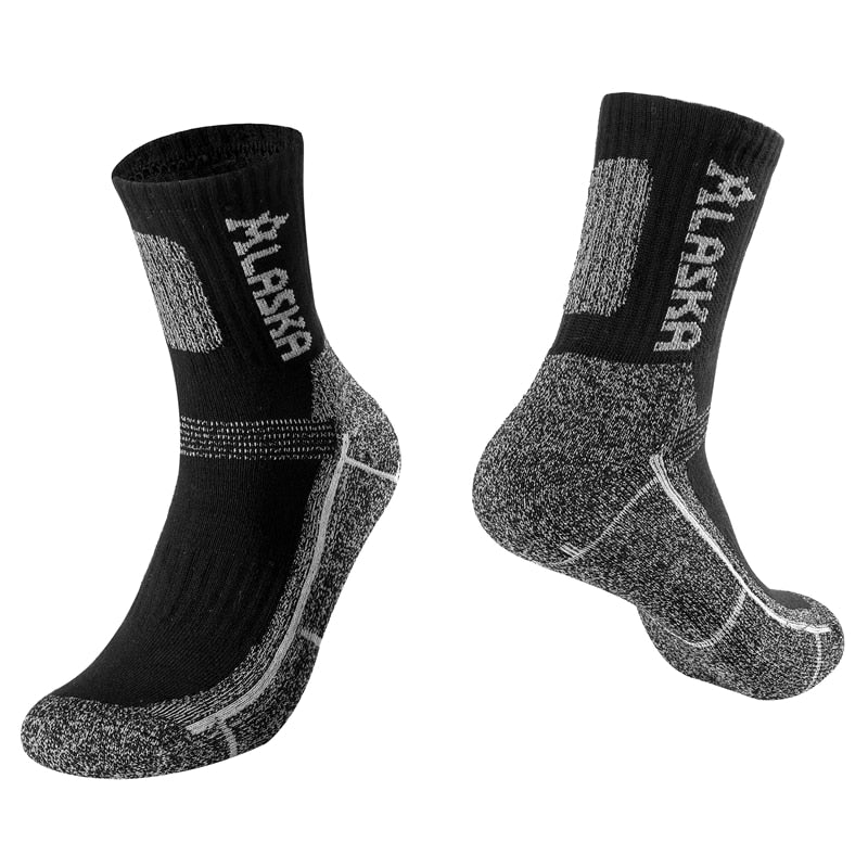 3 Pairs/Set Winter Professional Men's Sports Sock Outdoor Keep Warm Cycling Running Hiking Skiing Thermal Spring Men Crew Socks