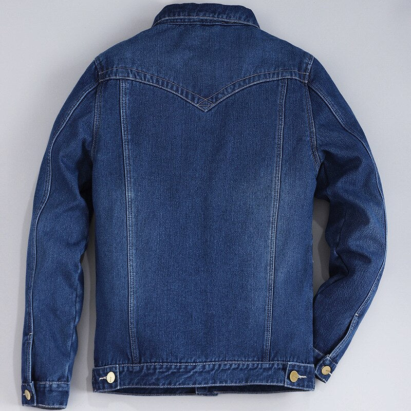 Autumn Winter Mens Plus Velvet Cotton Denim Jacket Male Thick Warm Lined Fleece Jeans Jackets Blue Slim Jeans Coat Top Mens 2022