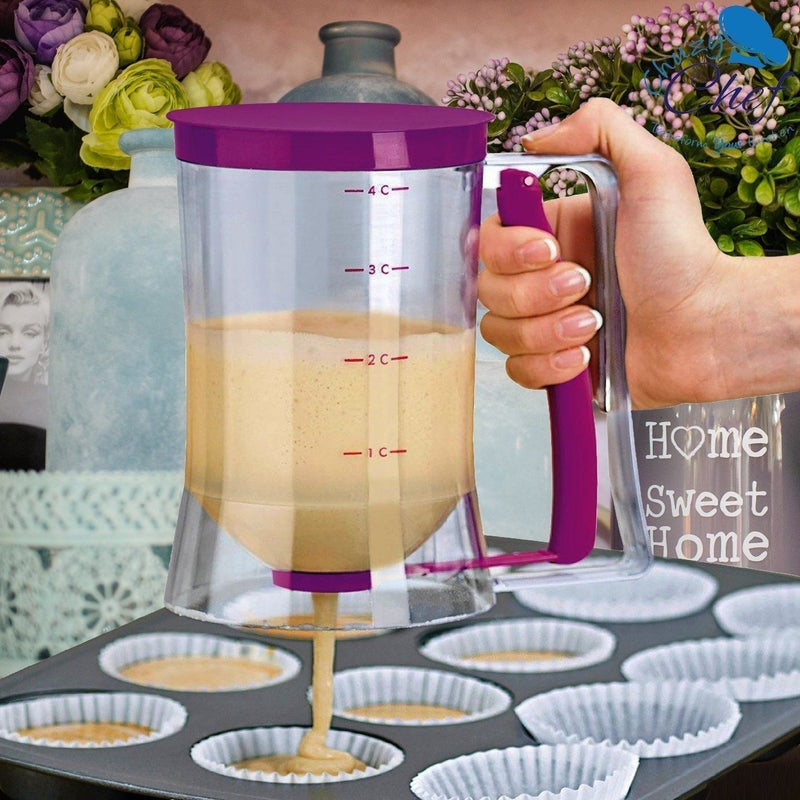 Pancake & Cupcake Batter Dispenser For Pancake Cookie Cupcakes Cake Muffins Measuring Cream Dough Dispensador