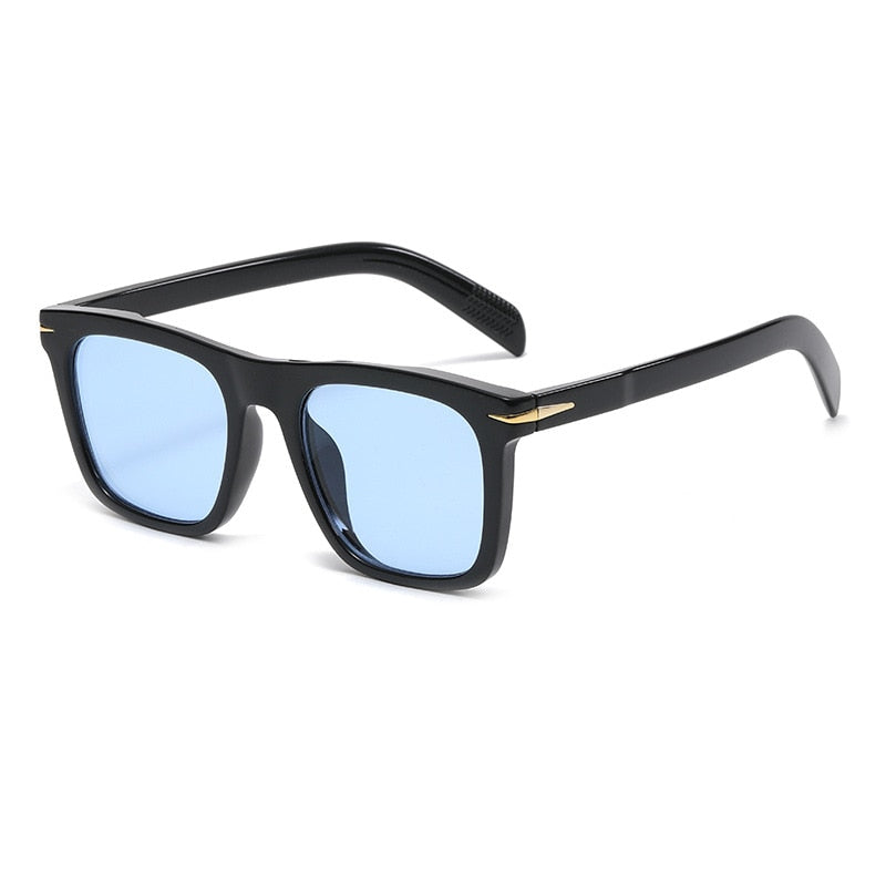 2022 Classic Men's Square Sunglasses Fashion Brand Designer Rivet Retro Women Sun Glasses UV400 Beckham Style Driver Eyewear