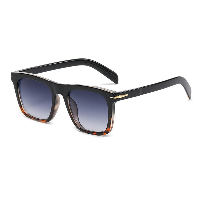 2022 Classic Men's Square Sunglasses Fashion Brand Designer Rivet Retro Women Sun Glasses UV400 Beckham Style Driver Eyewear