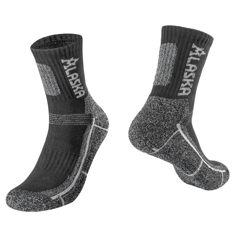 3 Pairs/Set Winter Professional Men's Sports Sock Outdoor Keep Warm Cycling Running Hiking Skiing Thermal Spring Men Crew Socks