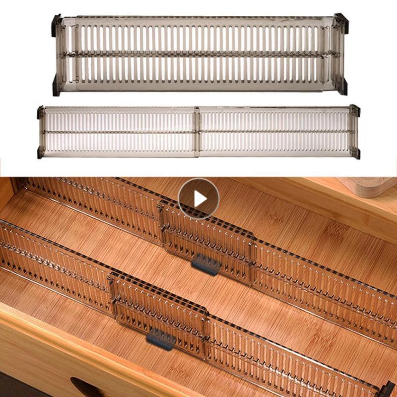 2pcs/set Durable Drawer Cabinet Storage Partition Divider Adjustable DIY Organizer Home Storage Storage Drawers Organization