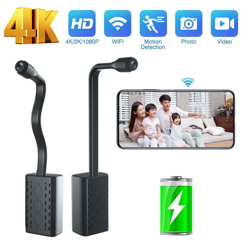 Mini Wifi Surveillance Camera Remote Monitoring HD 1080P Home Wireless IP Camera Loop Recording Security Cam Outdoor Indoor Cam