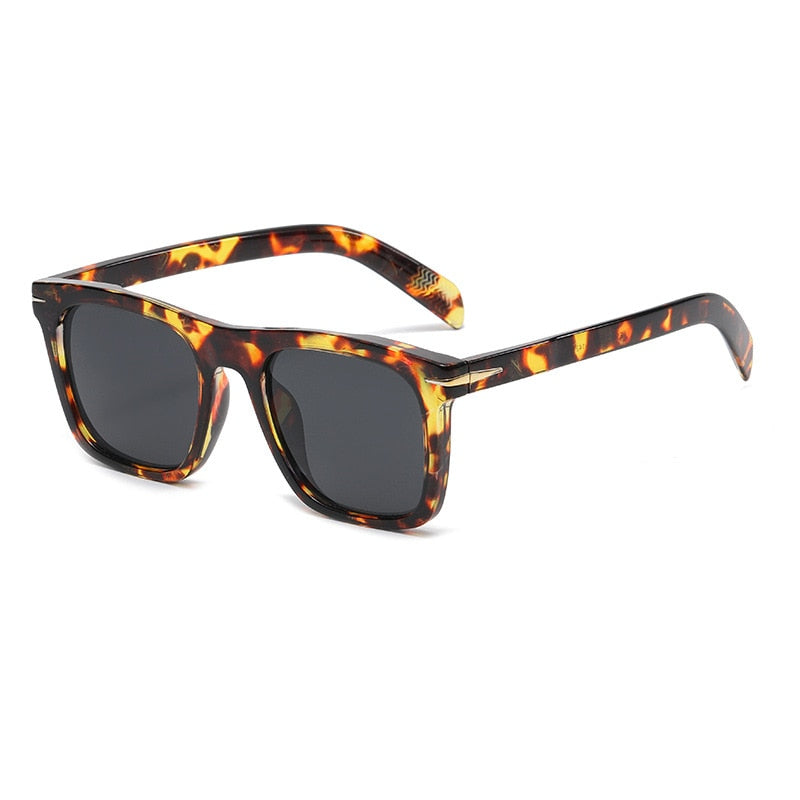 2022 Classic Men's Square Sunglasses Fashion Brand Designer Rivet Retro Women Sun Glasses UV400 Beckham Style Driver Eyewear