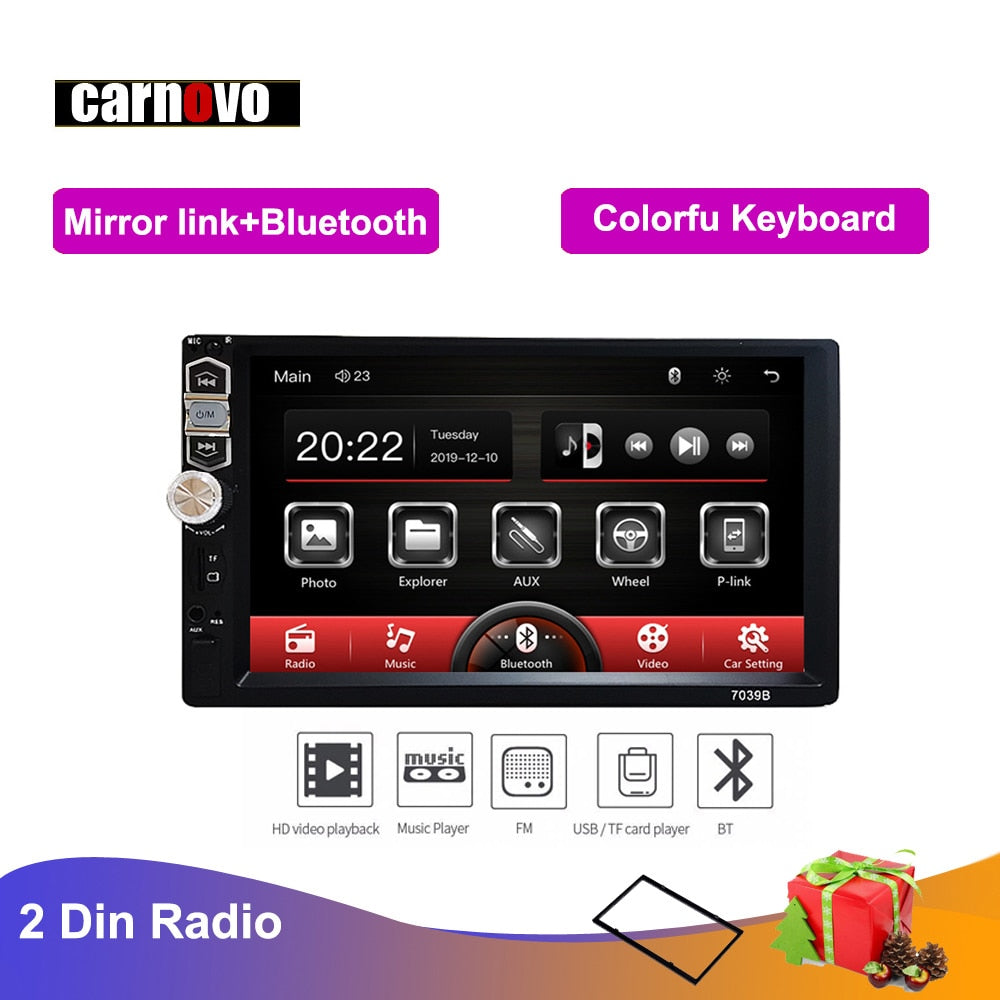 2 Din Car Radio 7" HD Touch Screen Audio Stereo Video MP5 For VIP Do Not Pay