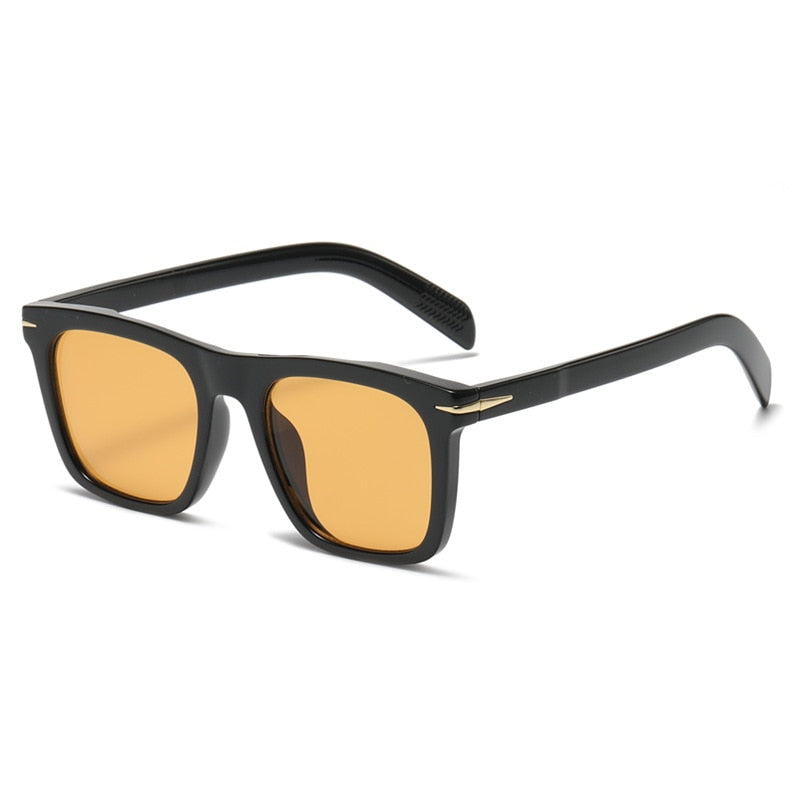 2022 Classic Men's Square Sunglasses Fashion Brand Designer Rivet Retro Women Sun Glasses UV400 Beckham Style Driver Eyewear