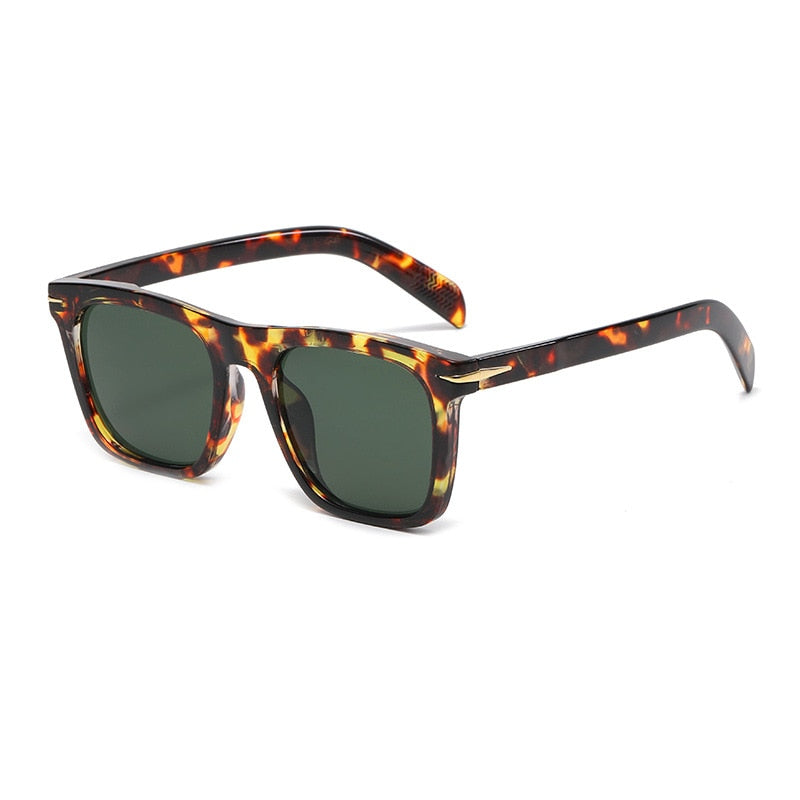2022 Classic Men's Square Sunglasses Fashion Brand Designer Rivet Retro Women Sun Glasses UV400 Beckham Style Driver Eyewear