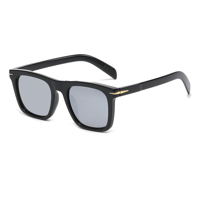2022 Classic Men's Square Sunglasses Fashion Brand Designer Rivet Retro Women Sun Glasses UV400 Beckham Style Driver Eyewear