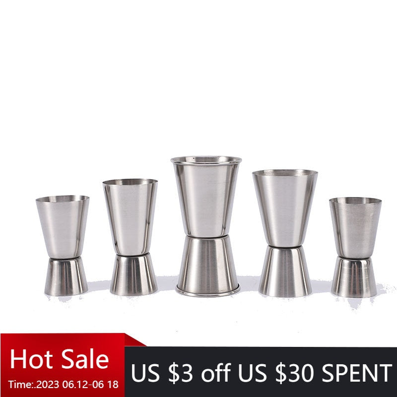 15/30ml or 25/50ml Cocktail Drink Wine Shaker Stainless Bar Accessories Alcoholic alcohol meter kitchen gadget