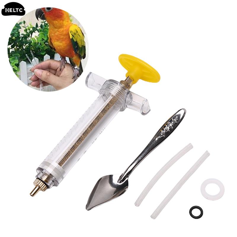 1PCS 10ml 20ml Parrot Feeding Syringe Hose Parrots Bird Feeders Syringe High Quality Bird Feeder Balcony Syringe Hose Needle