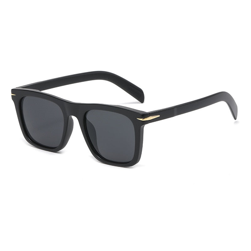 2022 Classic Men's Square Sunglasses Fashion Brand Designer Rivet Retro Women Sun Glasses UV400 Beckham Style Driver Eyewear