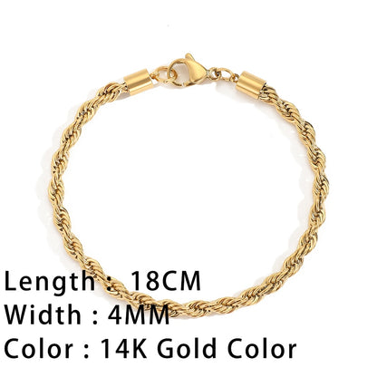 SUNIBI Classic Snake Chain Bracelets for Women Trend Gold Plated Stainless Steel Cuban Chain Bracelet Trendy Woman Gifts Jewelry