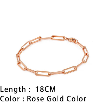 SUNIBI Classic Snake Chain Bracelets for Women Trend Gold Plated Stainless Steel Cuban Chain Bracelet Trendy Woman Gifts Jewelry