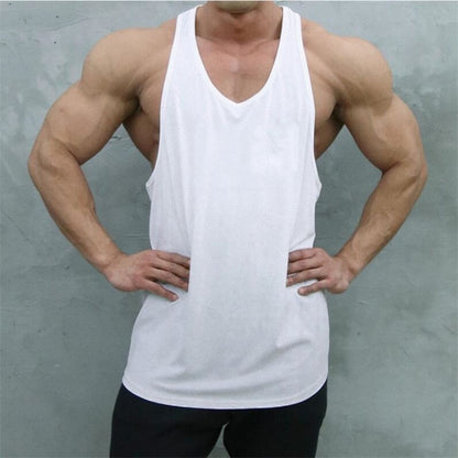 New Summer Brand Vest Mesh Gym Clothing Mens Tank Tops Sleeveless Shirt Bodybuilding Equipment Fitness Men&#39;s Stringer Tanktop